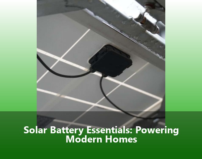 Solar Battery Essentials: Powering Modern Homes
